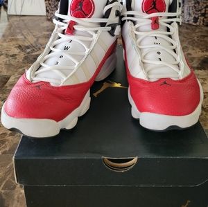 Men Air Jordan (Six Rings) Red White Black Sz 9